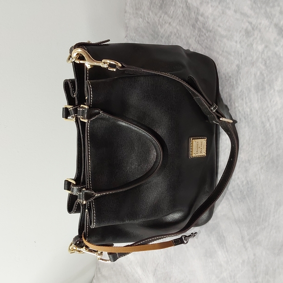 Dooney & Bourke Lucca Pebble Leather Large Barlow Tote in Black - Picture 7 of 10